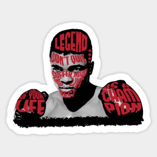 MUHAMMAD ALI QUOTE Sticker